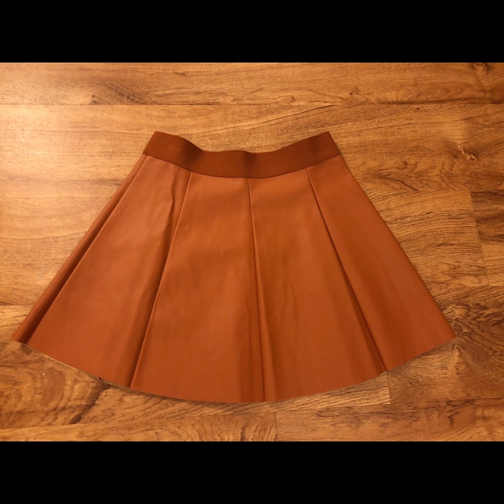 Faux Leather Mini Skirt